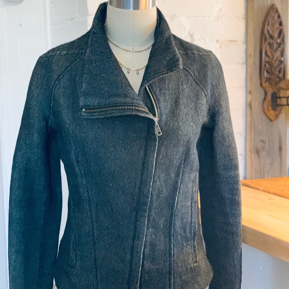 Vince Asymmetrical Denim Jacket